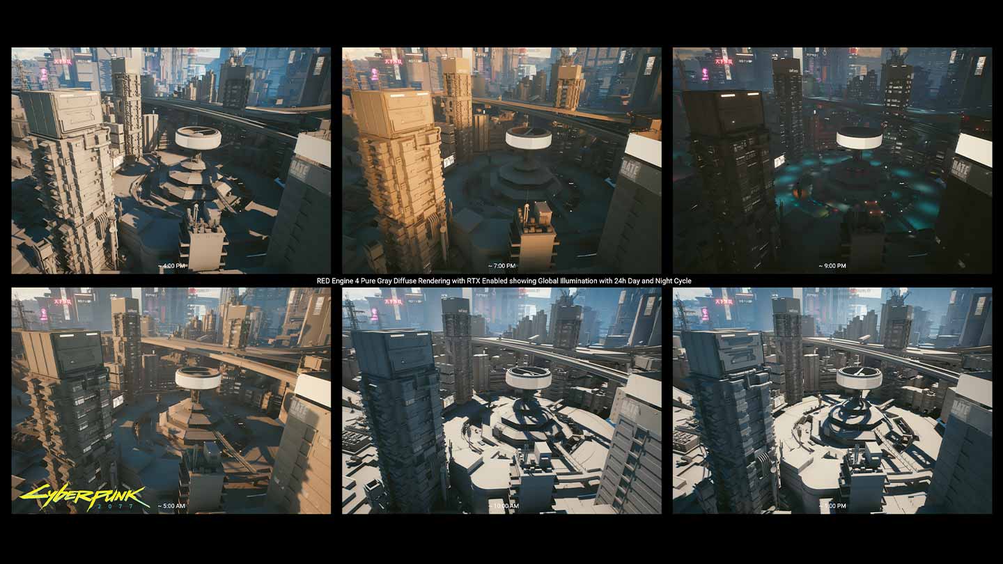 3D Scenes from Night City, Cyberpunk 2077