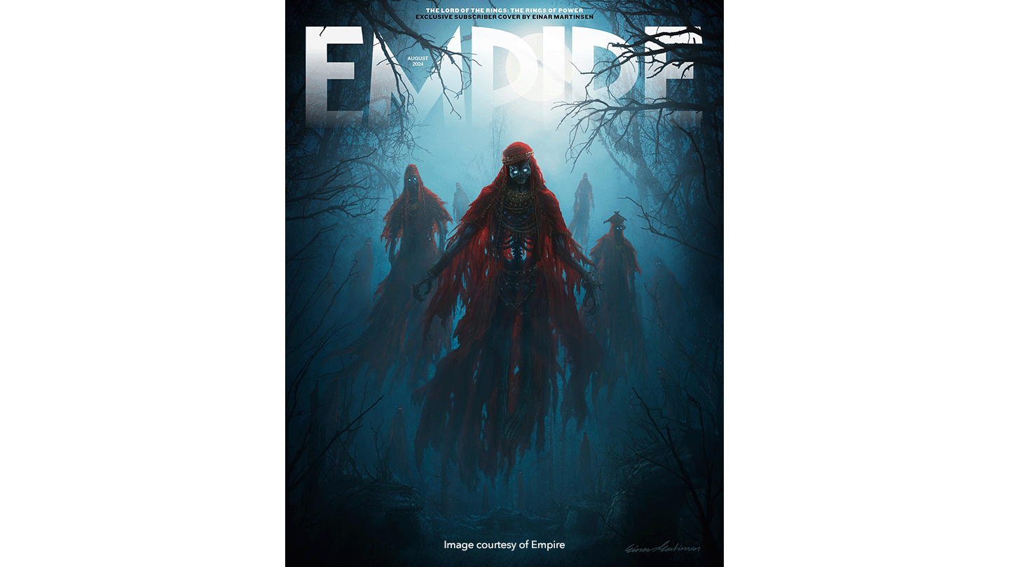 Empire magazine subscriber cover with artwork from The Rings of Power