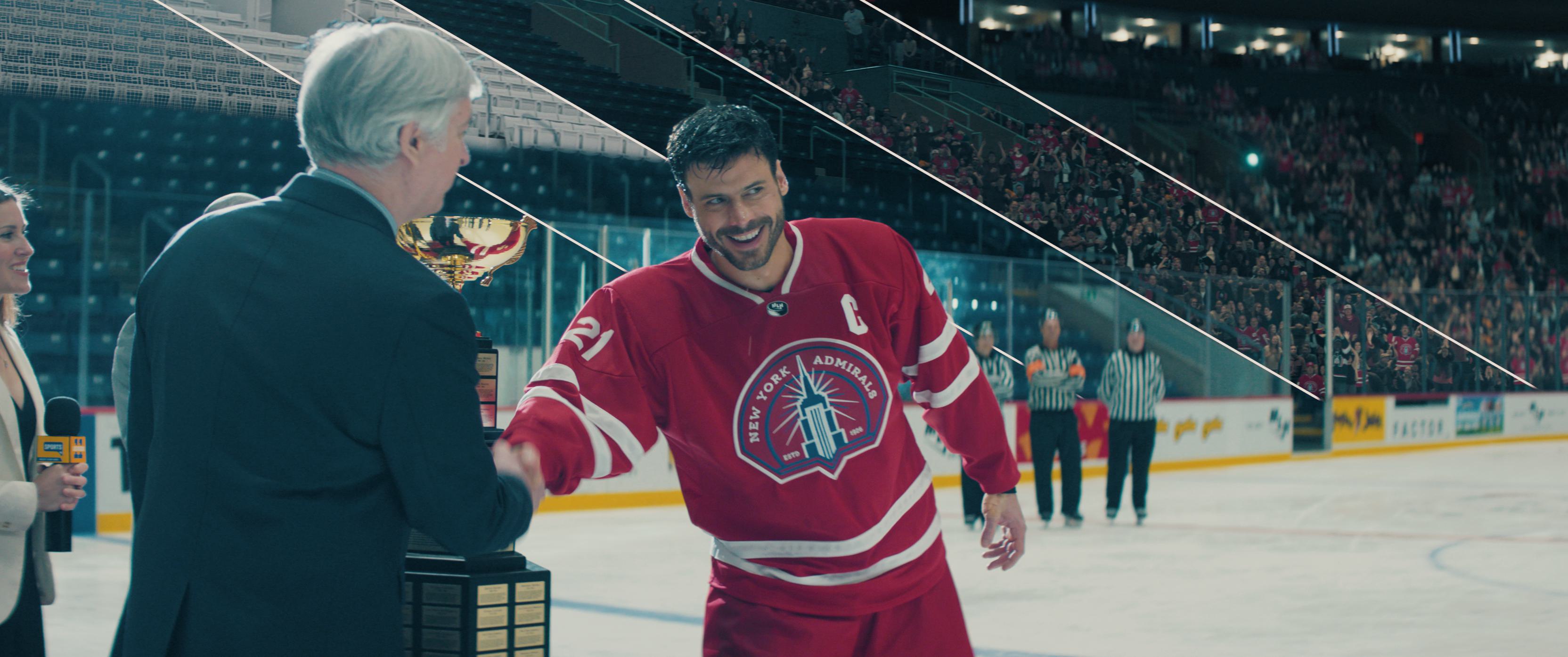 Heated Rivalry VFX breakdown Scott Hunter receiving the cup