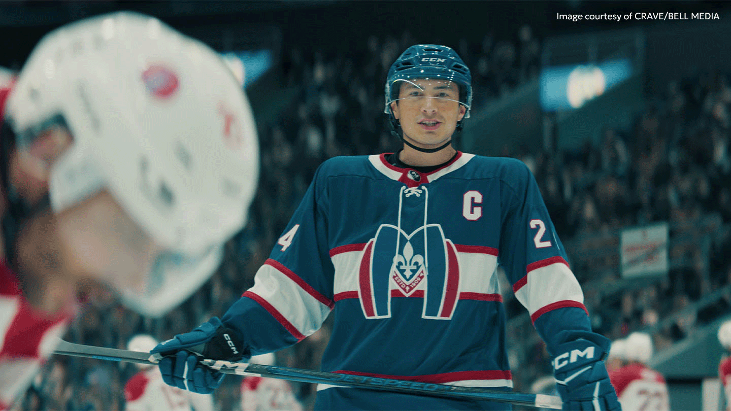 Heated Rivalry VFX breakdown Shane Hollander in front of hockey crowd