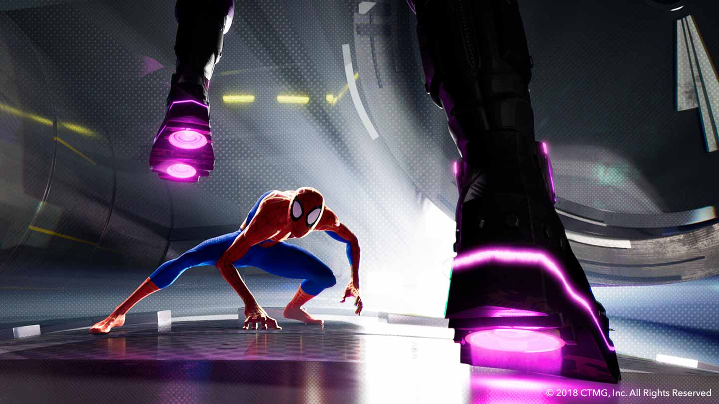 Spiderman crouching