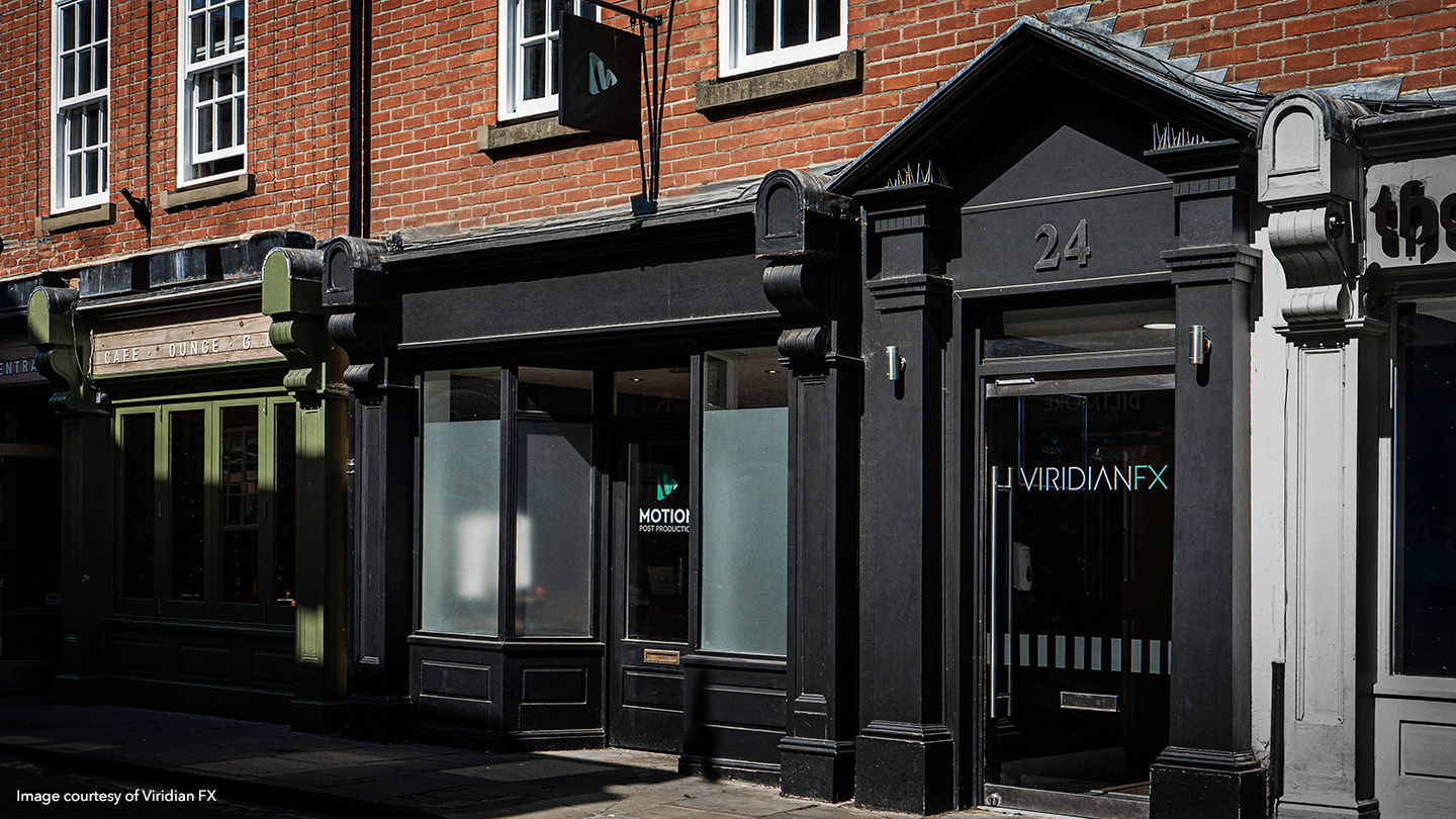 The exterior of the Viridian FX studio in York
