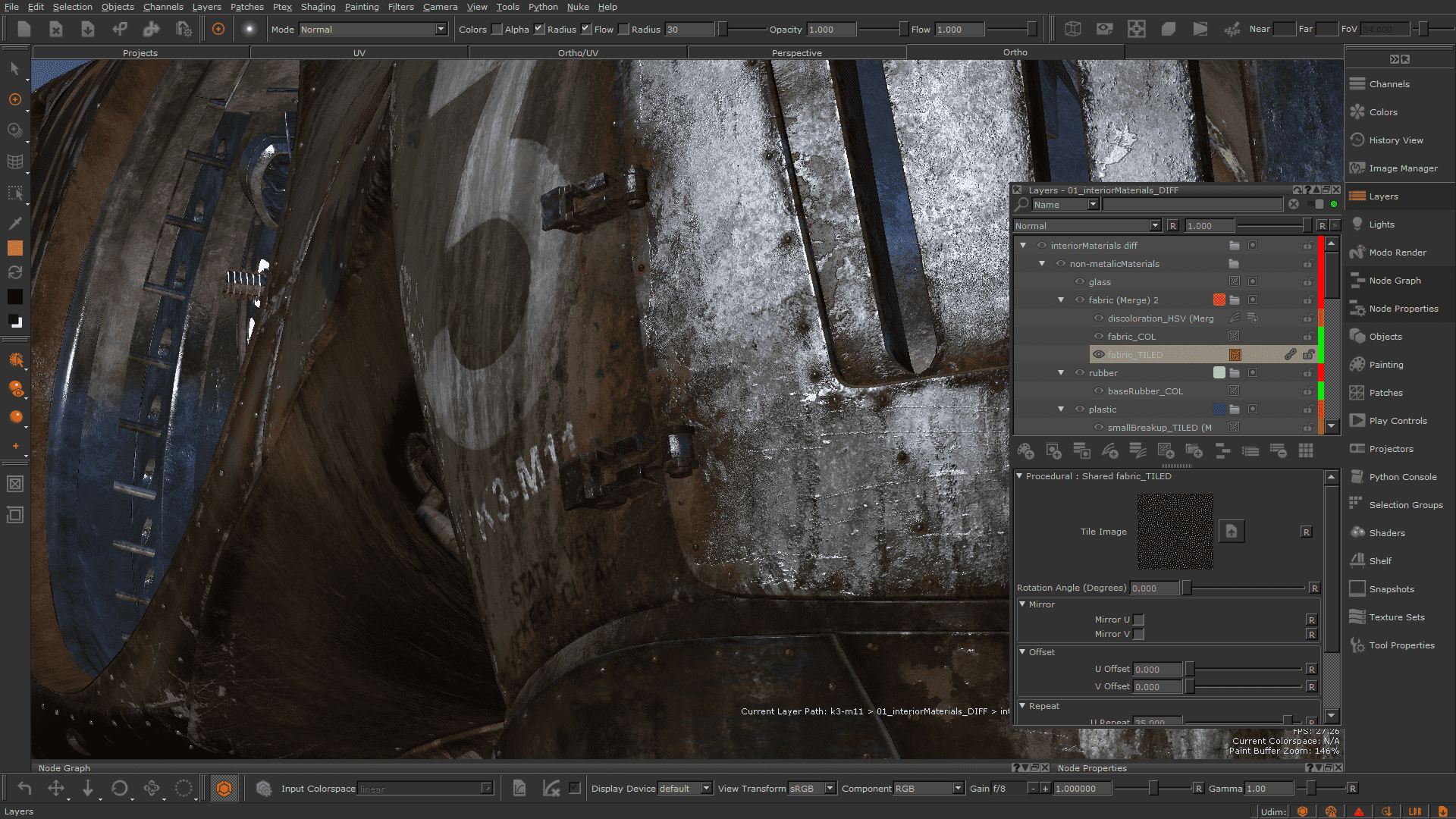 A new Pallettes toolbar in Mari 4.0