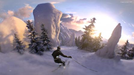 Skiing in VR 