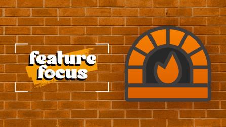 Mari Bakery oven logo next to Feature Focus badge