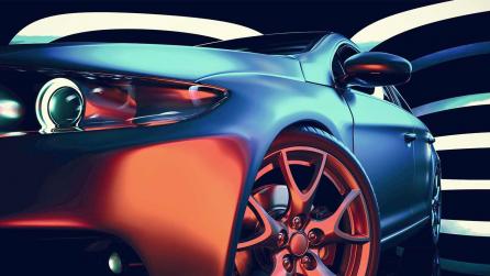 Bottleship lookdev and lighting car rendering