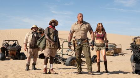 Cast of Jumanji: The Next Level on location