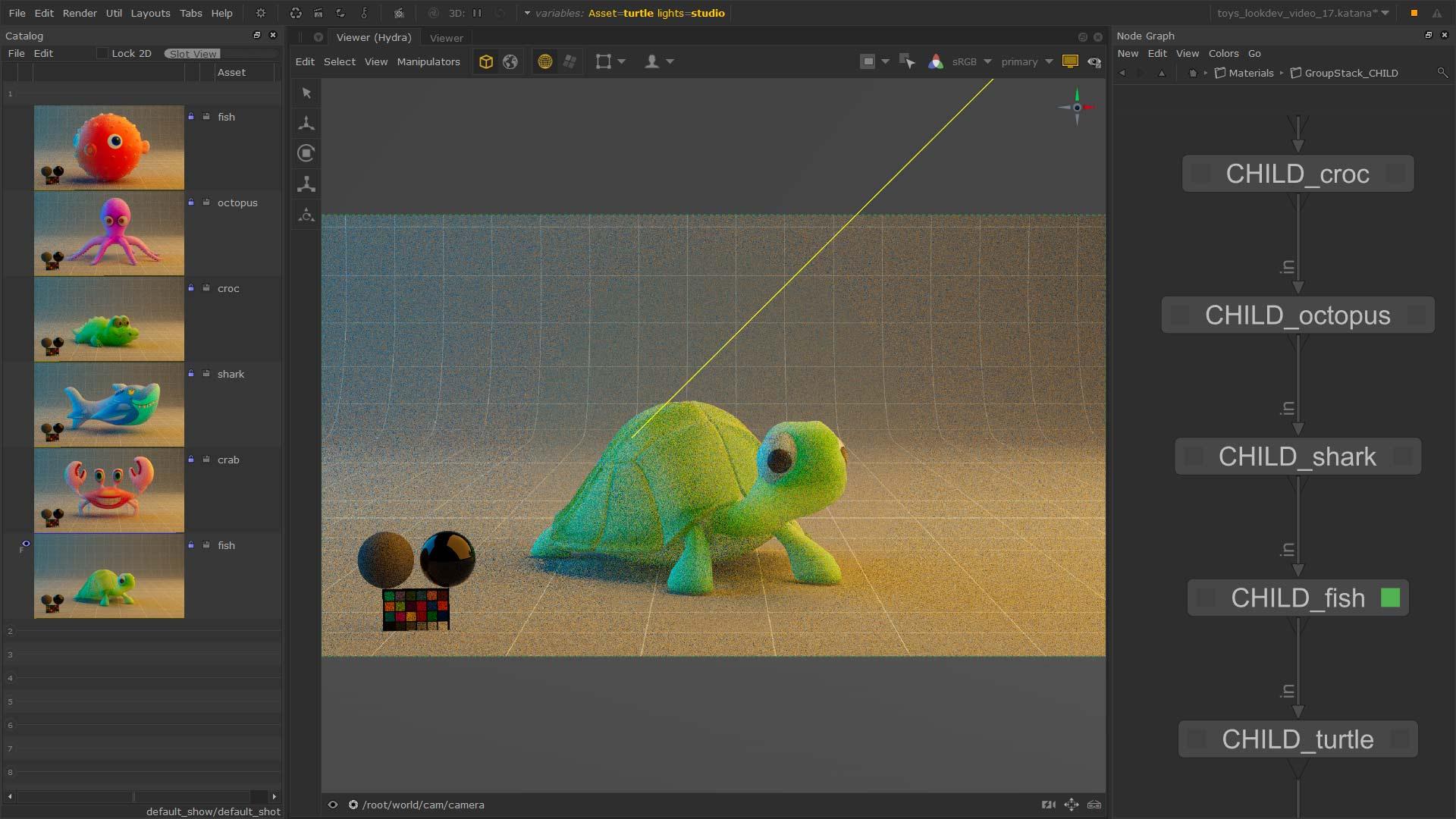 lookdev child Materials Katana 4.0