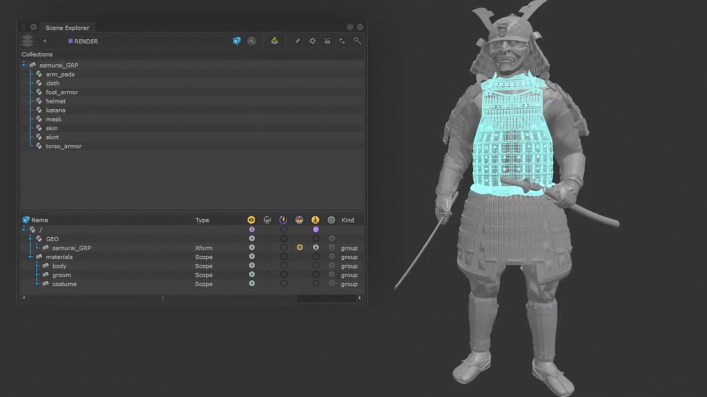 Scene explorer collections