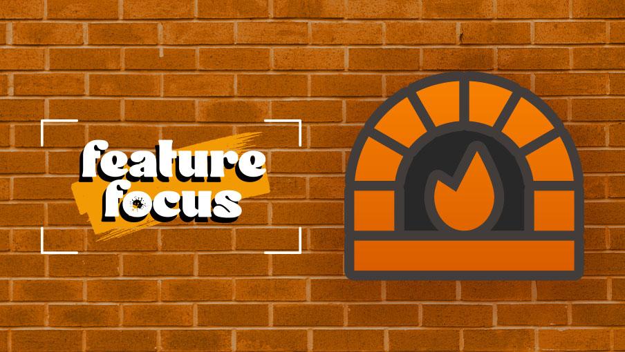 Mari Bakery oven logo next to Feature Focus badge