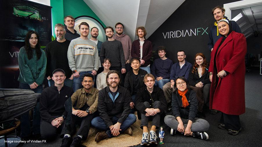 Image of Viridian FX team taken in their studio
