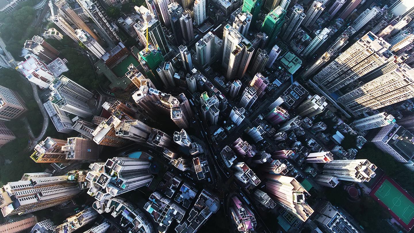 Hyperreality city scape