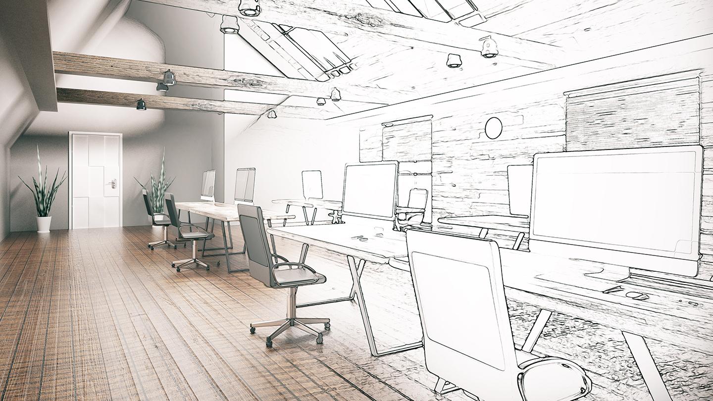 Building design in CGI with VR