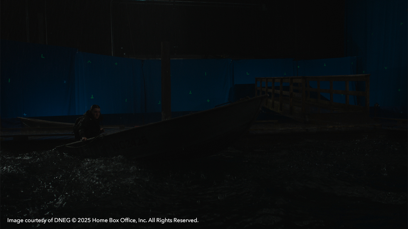 VFX breakdown of Ellie in boat in The Last of Us season 2